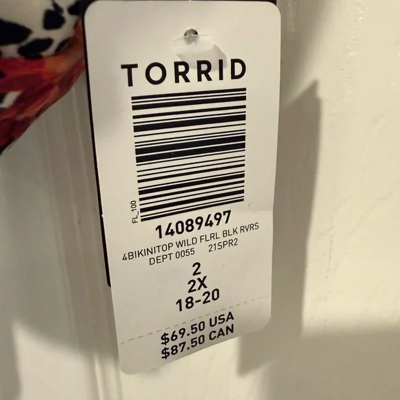 Torrid Floral Bikini (2-piece set) -- size 2X - Picture 2 of 7
